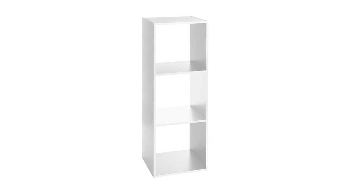 Étagère en bois 3 cases MIX n MODUL BLANC Armoire Casier MIX n